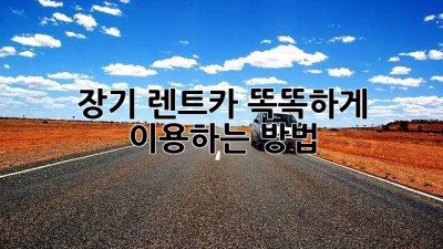 장기 렌트카, 똑똑하게 이용하는 방법 🚗💨